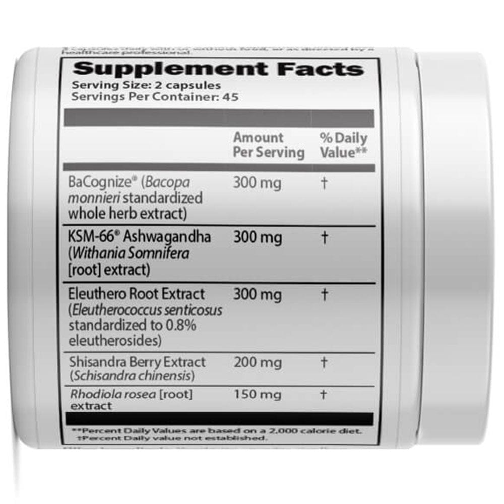 ADAPTOGEN GREENS - Supplement Facts label