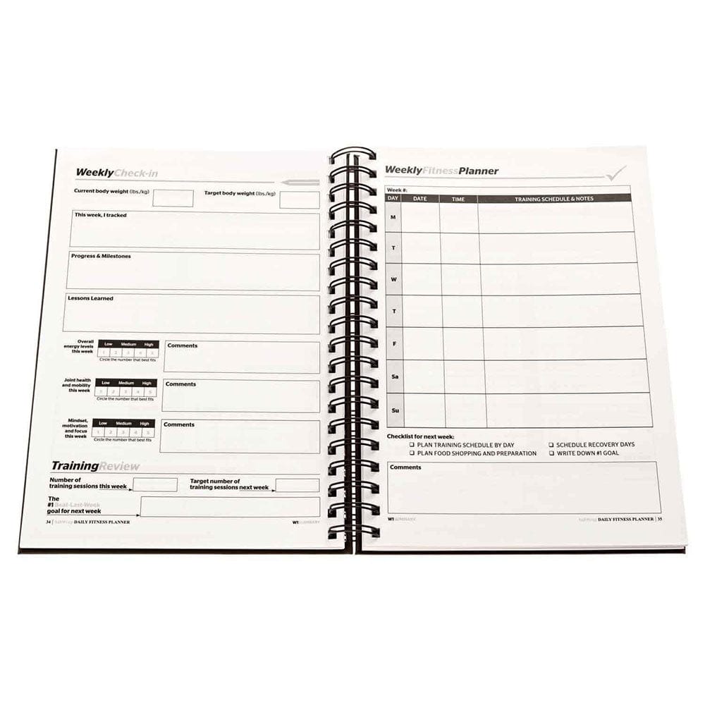 DAILY FITNESS PLANNER - Training Log and Food Journal SaltWrap