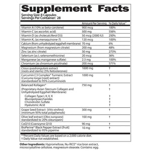 JOINT CLINIC - Joint Recovery Multivitamin SaltWrap Supplement Facts Label