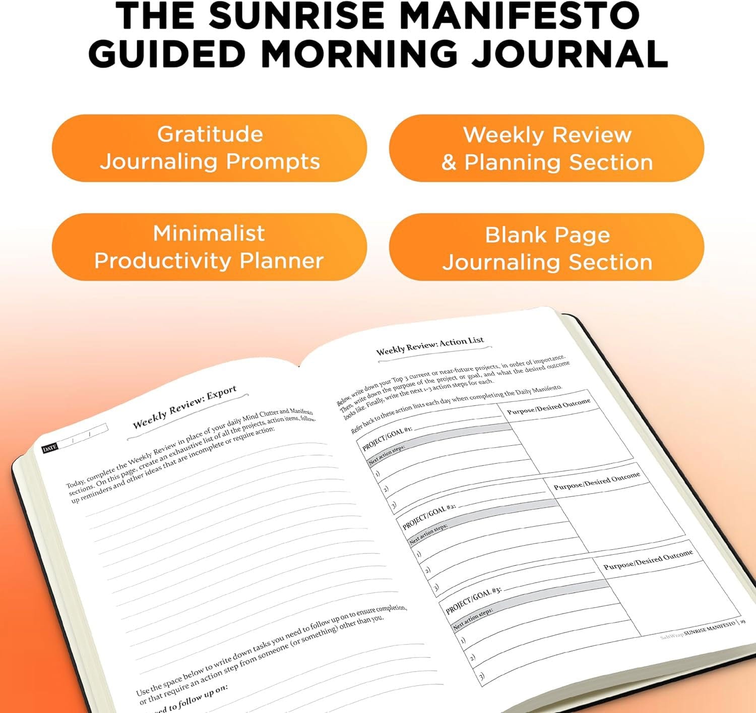 SUNRISE MANIFESTO - Guided Morning Journal SaltWrap