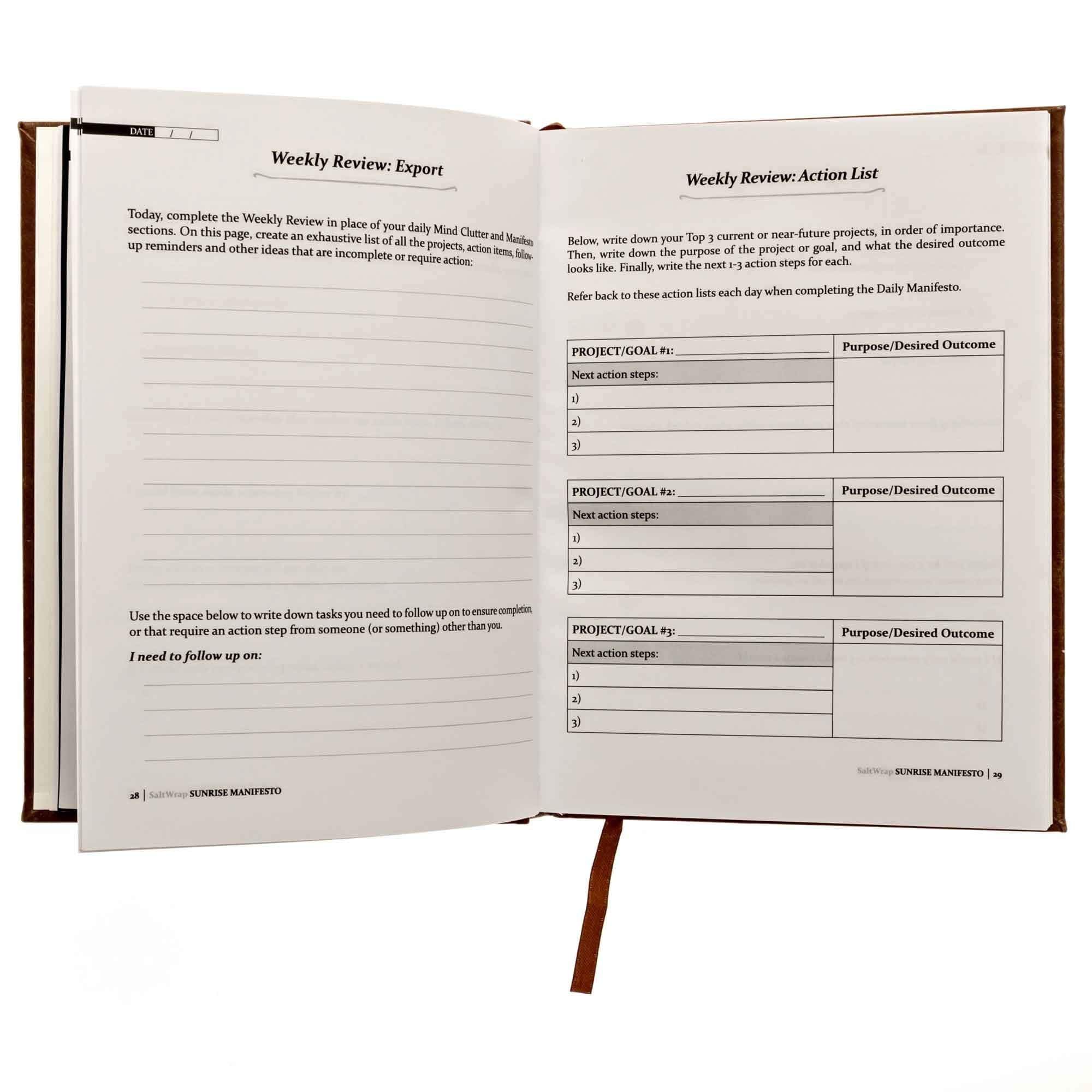 SUNRISE MANIFESTO - Guided Morning Journal SaltWrap