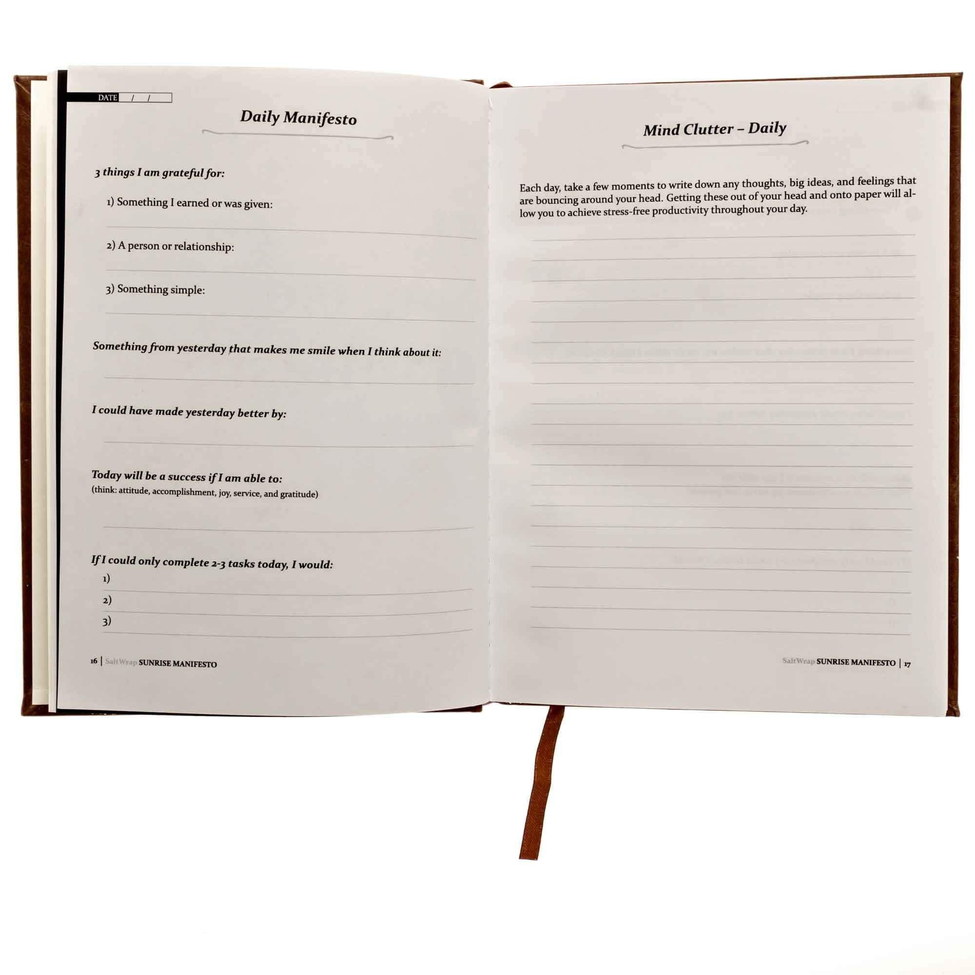 SUNRISE MANIFESTO - Guided Morning Journal SaltWrap
