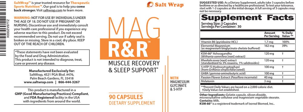 Mag R&R Natural Muscle Relaxant for Nighttime Leg Cramps