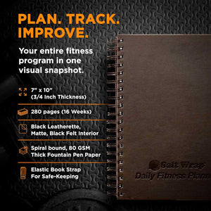SALTWRAP DAILY FITNESS PLANNER FEATURES