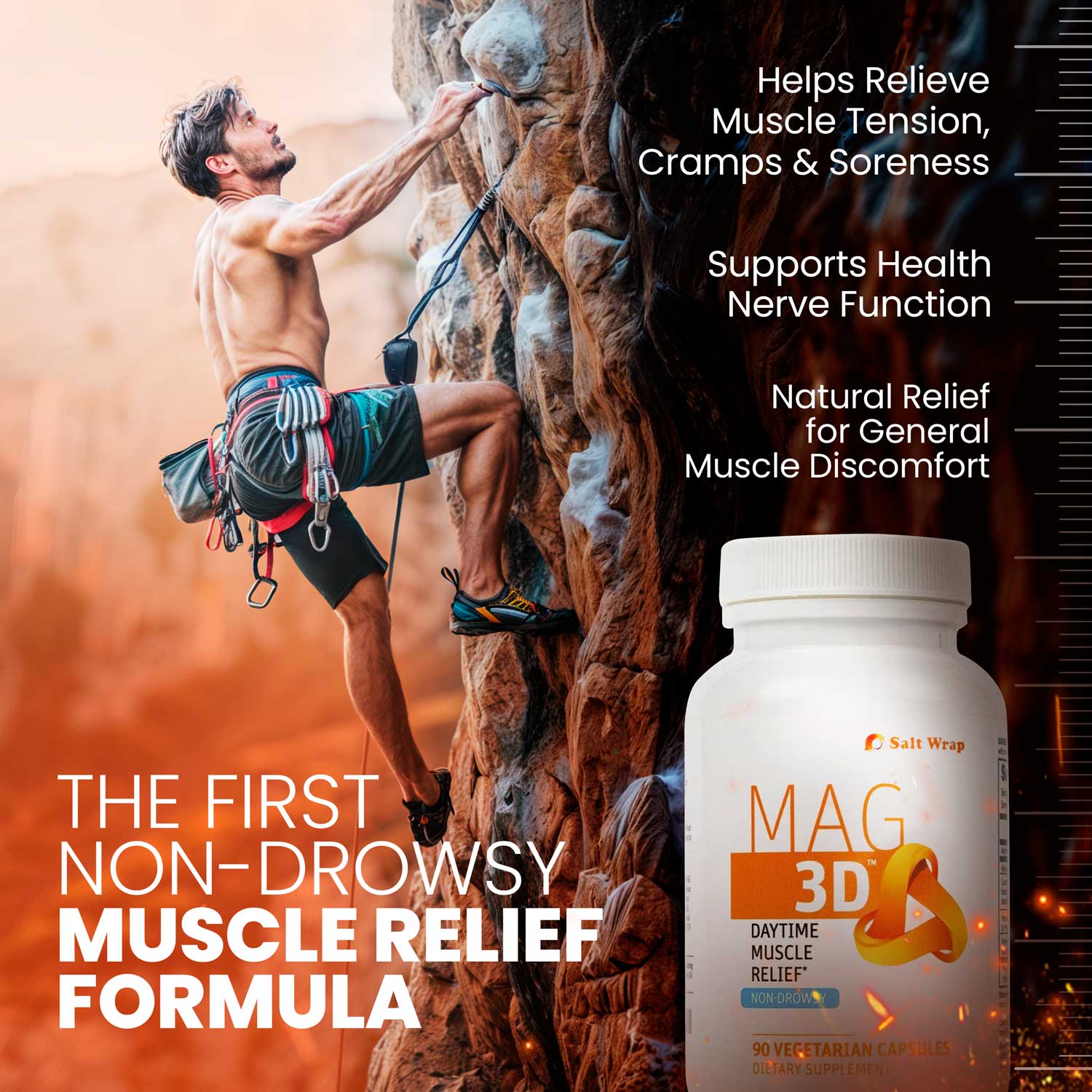 Mag 3D™ Non-Drowsy Muscle Relaxer for Leg Cramps, Nerve Pain