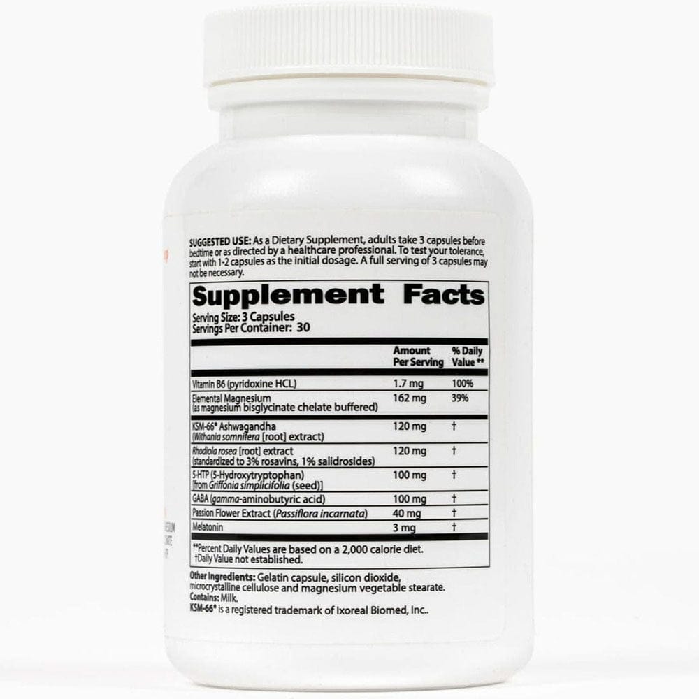 MAG R&R - Nighttime Muscle Cramps & Relaxation Support SaltWrap Supplement Facts Label