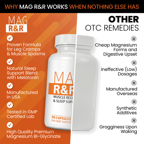 Mag R&R Natural Muscle Relaxant for Nighttime Leg Cramps