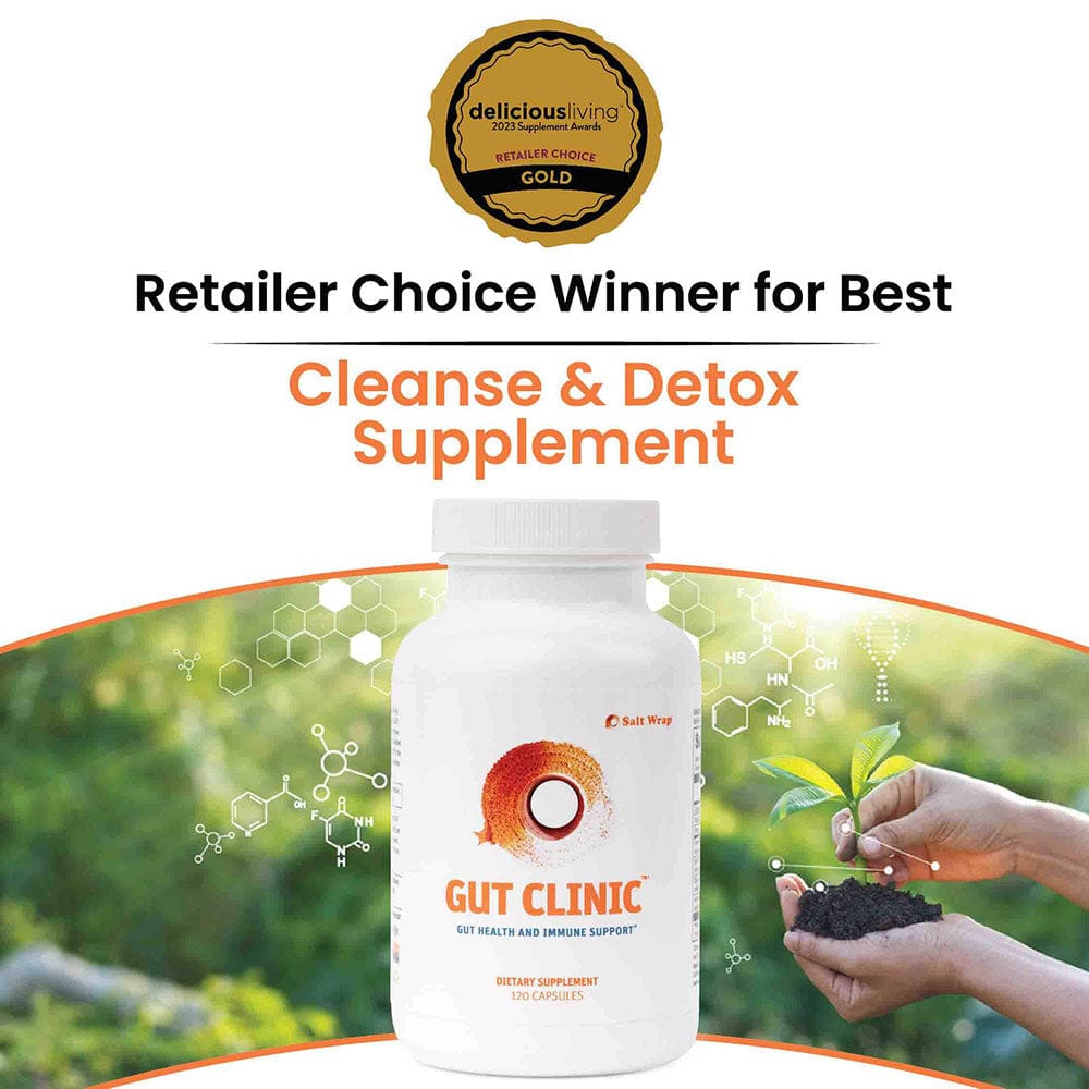 Vitamins & Supplements GUT CLINIC - Gut Health and Immune Support SaltWrap - retailer Choice Winner for Best Cleanse and Detox Supplement