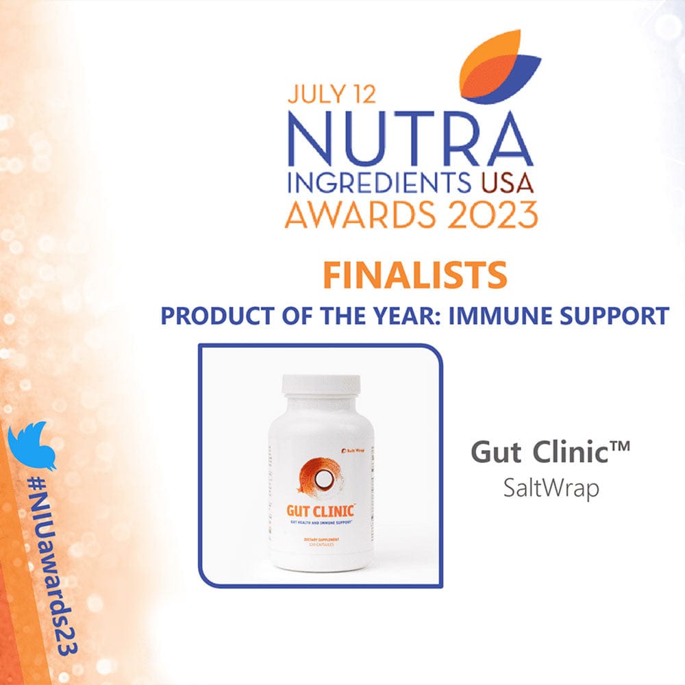 Vitamins & Supplements GUT CLINIC - Gut Health and Immune Support SaltWrap Nutra Ingredients Finalist Award - Product of the Year Immune Support