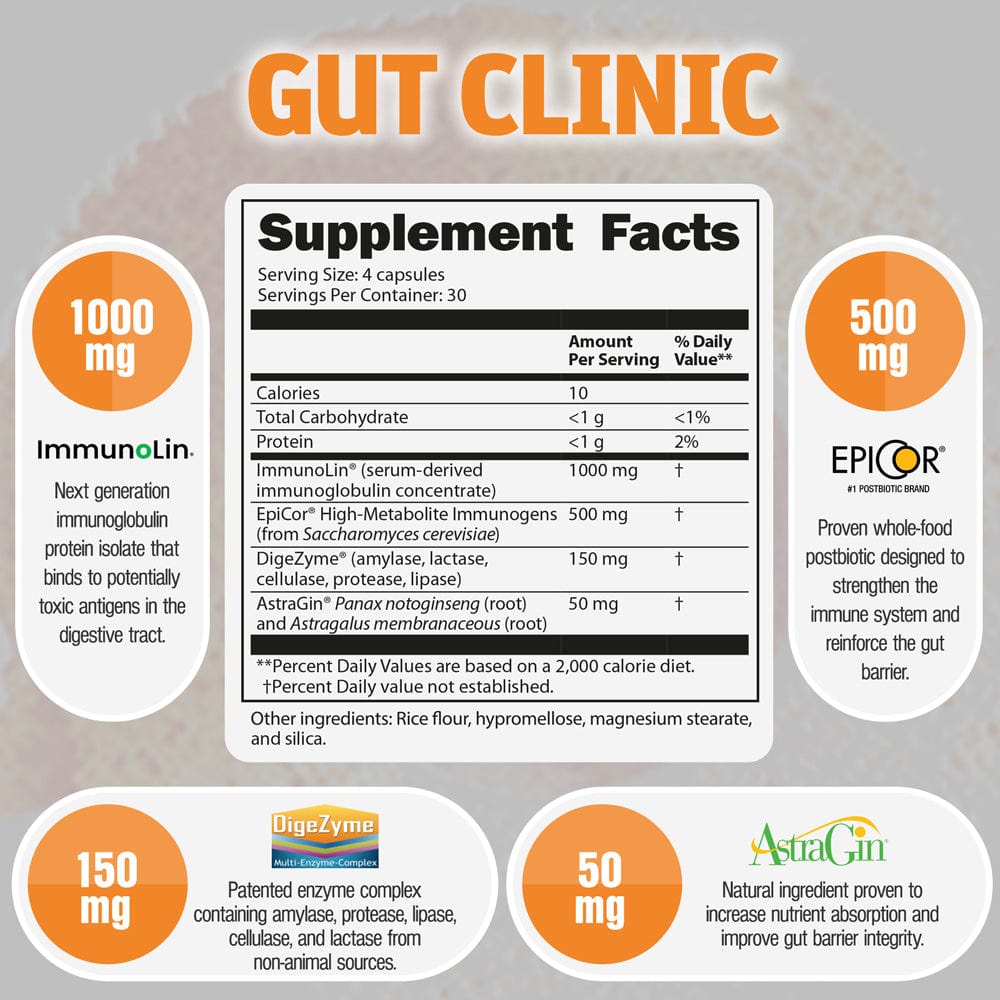 Vitamins & Supplements GUT CLINIC - Gut Health and Immune Support SaltWrap